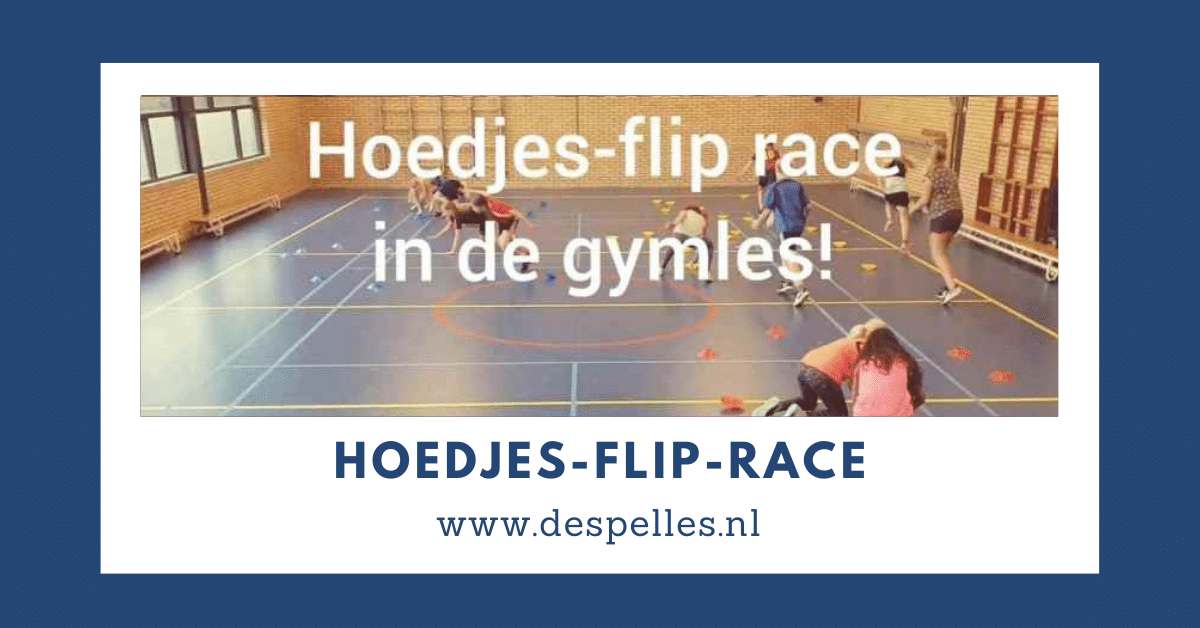 Hoedjes-Flip-race in de gymles