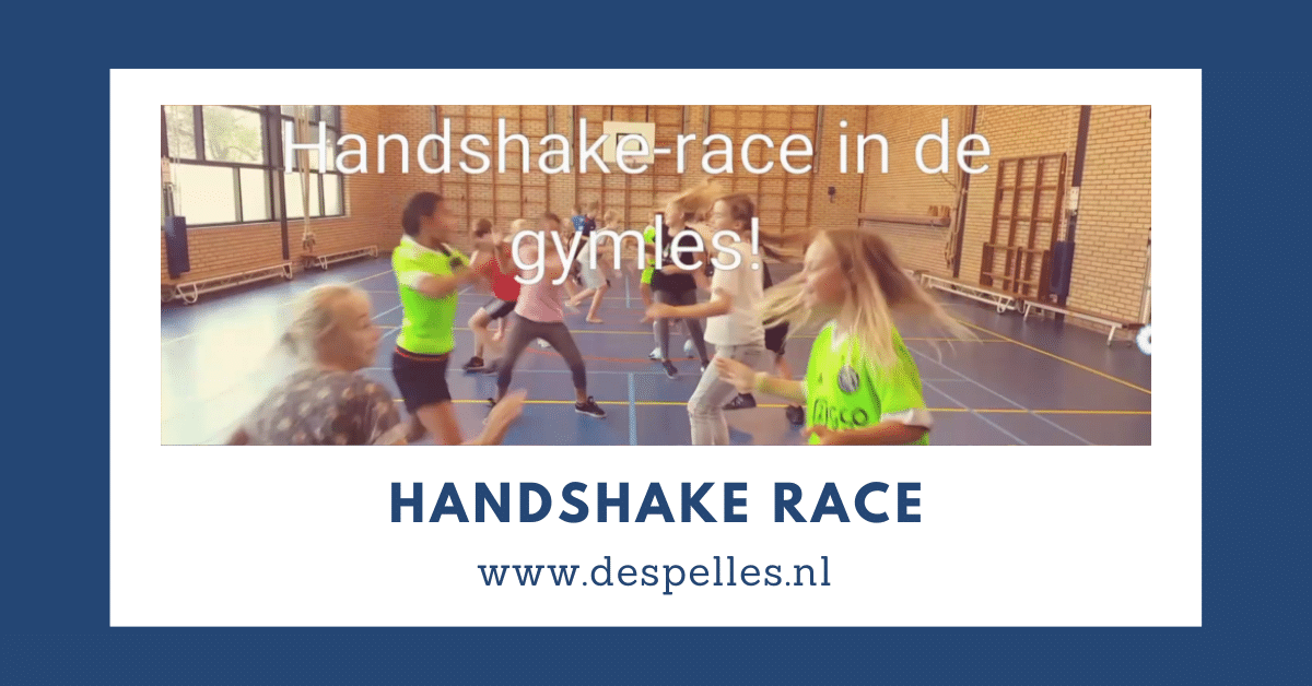 Handshake-race in de gymles