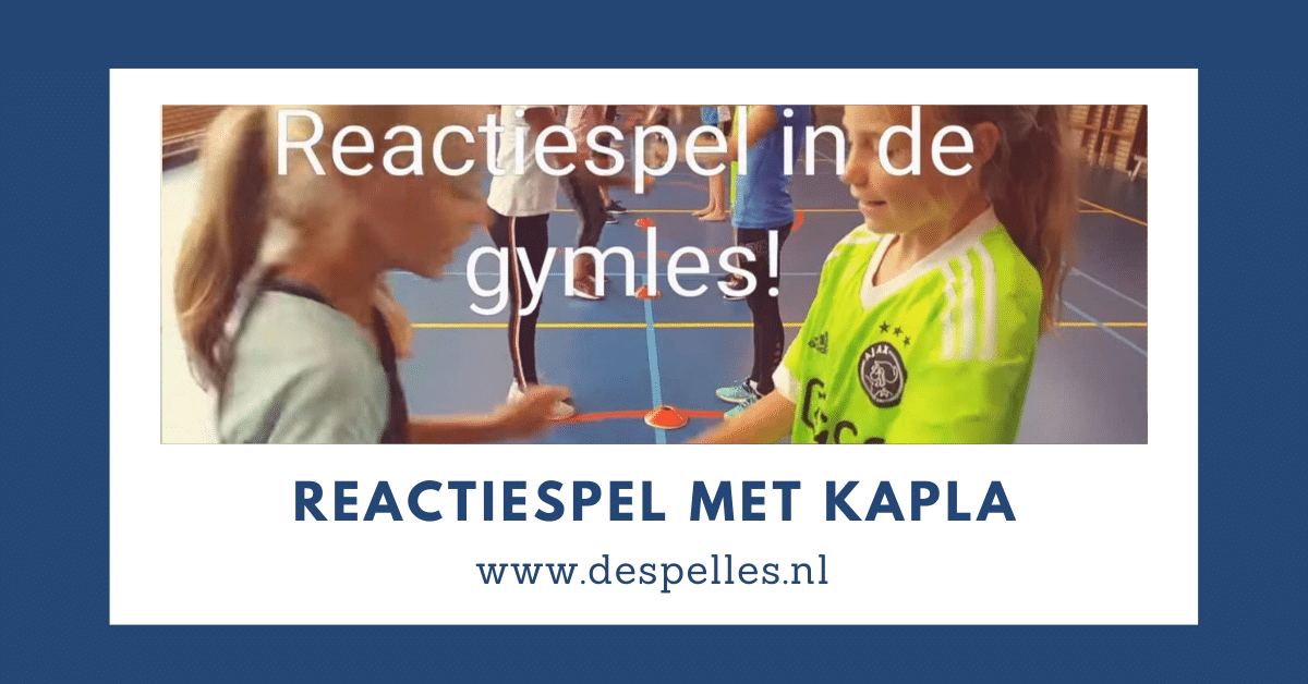 REactiespel met Kapla in de gymles
