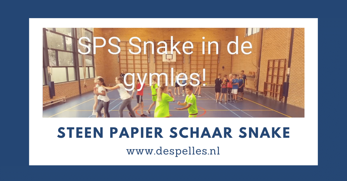 Steen Papier Schaar Snake in de gymles