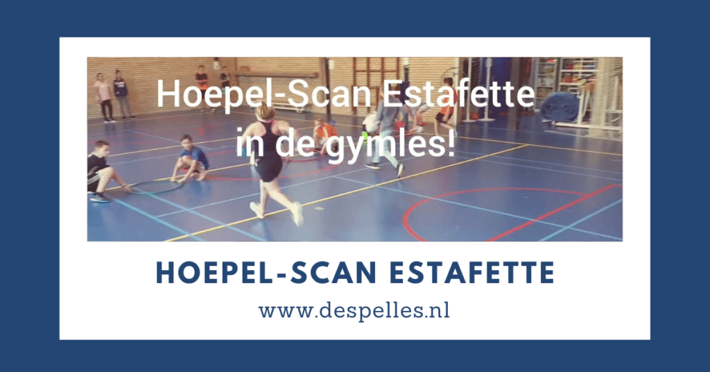 Hoepel-Scan Estafette in de gymles