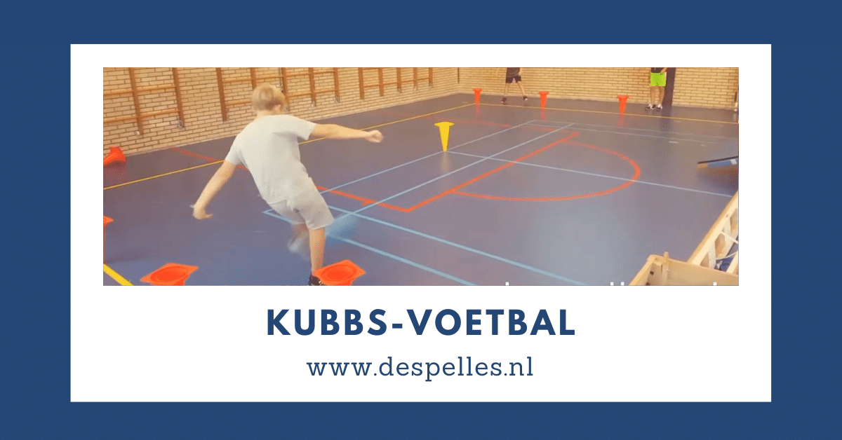 Kubbs-Voetbal in de gymles
