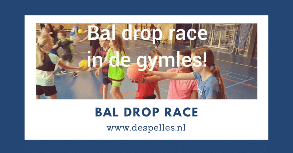 Bal-Drop race in de gymles