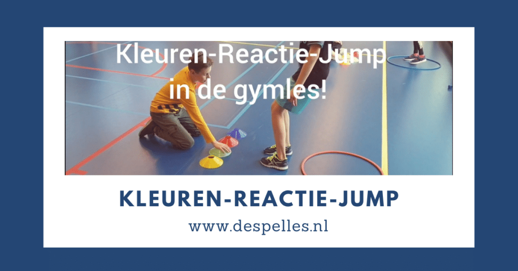 Kleuren-Reactie-Jump in de gymles