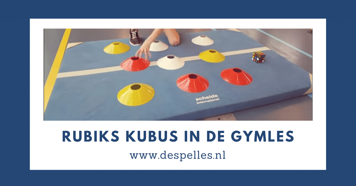 Rubiks Kubus in de gymles