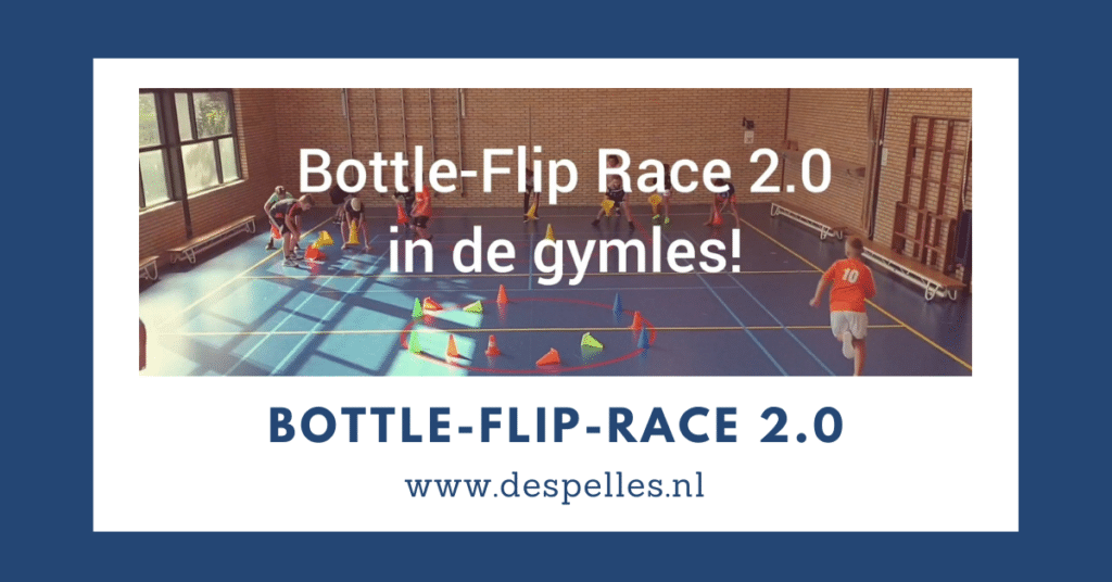 Bottle-Flip race 2.0 in de gymles