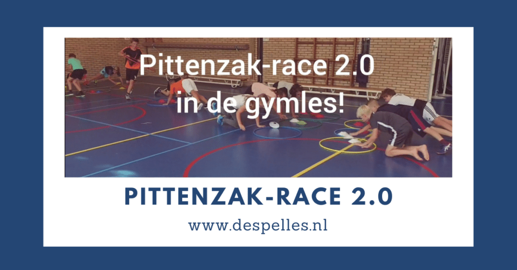 Pittenzak-race 2.0 in de gymles