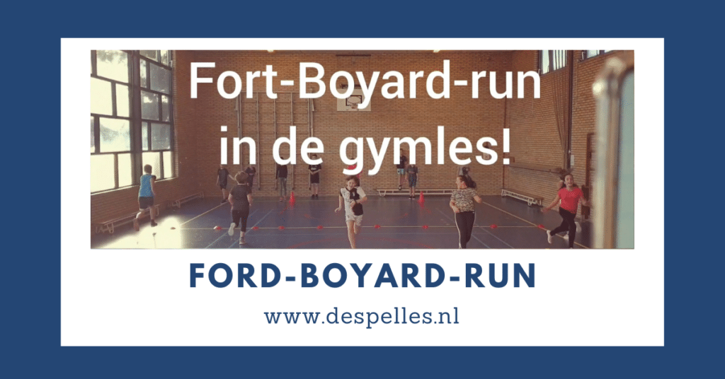 Fort Boyard run in de gymles buiten
