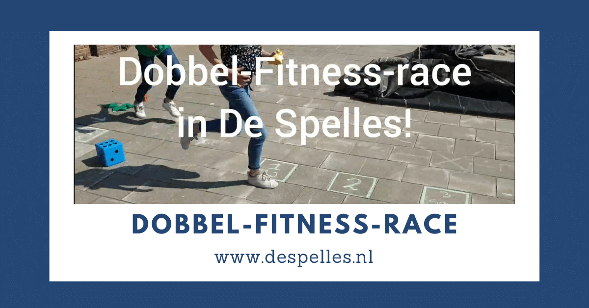 Buitenspellen - Dobbel-Fitness-race in de gymles