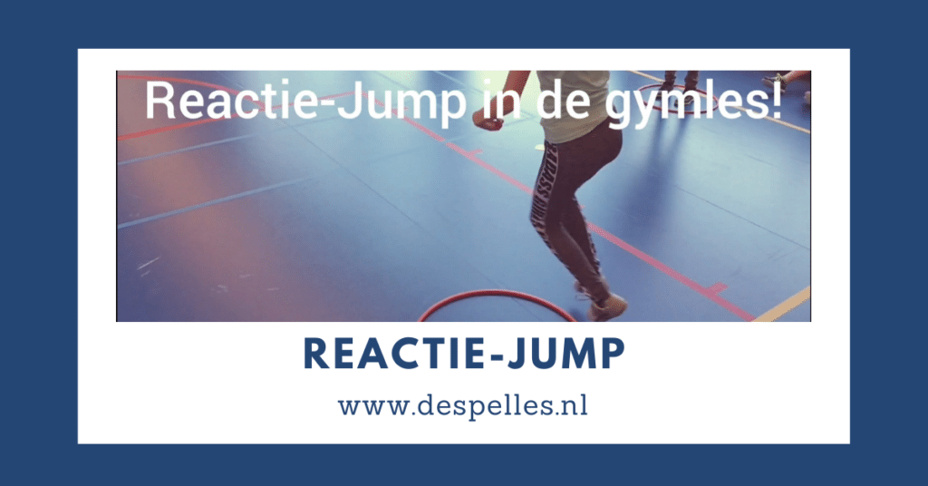 Reactie-Jump in de gymles