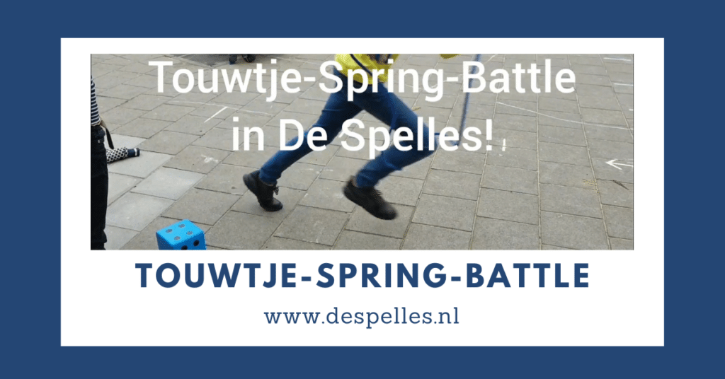 Touwtje-Spring-Battle in de gymles