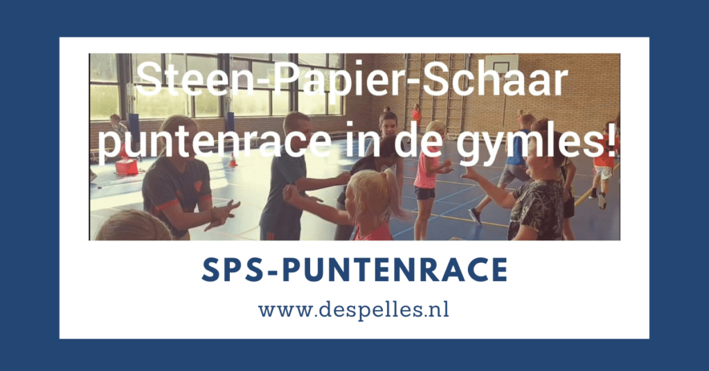 Steen Papier Schaar Puntenrace in de gymles