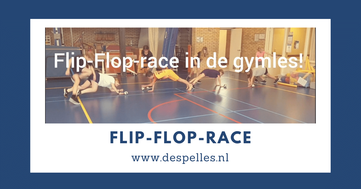 Flip-Flop-race in de gymles