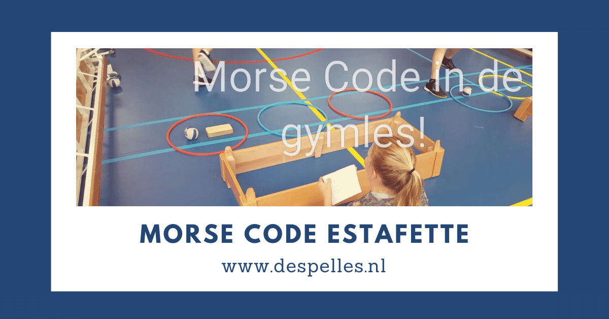 Morse Code Estafette in de gymles