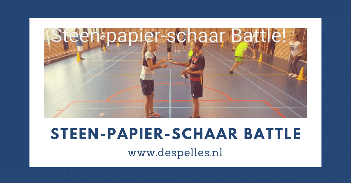 Steen Papier Schaar Battle in de gymles