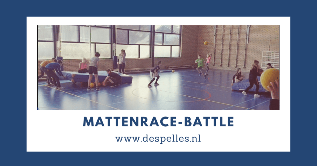 Mattenrace-Battle in de gymles