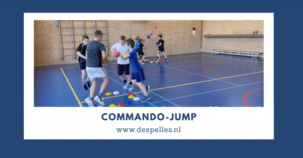 Commando-Jump in de gymles