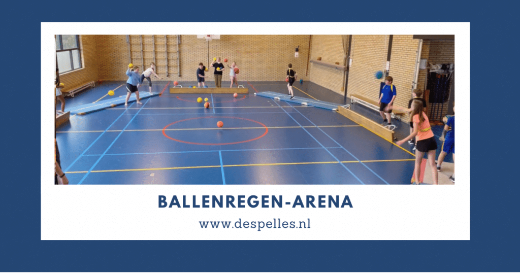 Ballenregen-Arena in de gymles