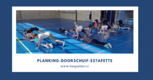 Planking-Doorschuif-Estafette in de gymles