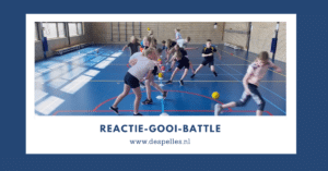 Reactie-Gooi-Battle in de gymles