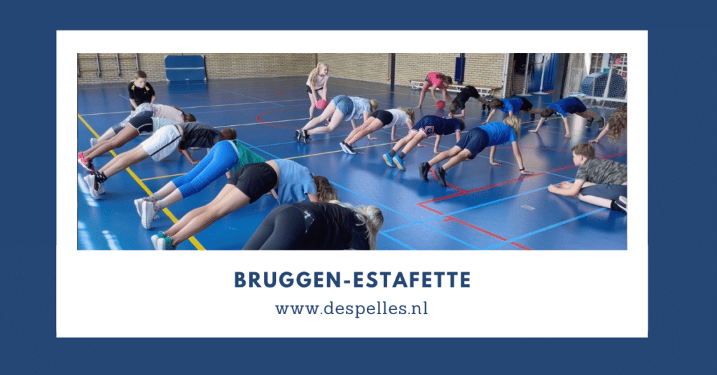 Bruggen-Estafette in de gymles