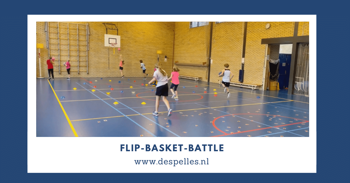 Flip Basket Battle in de gymles