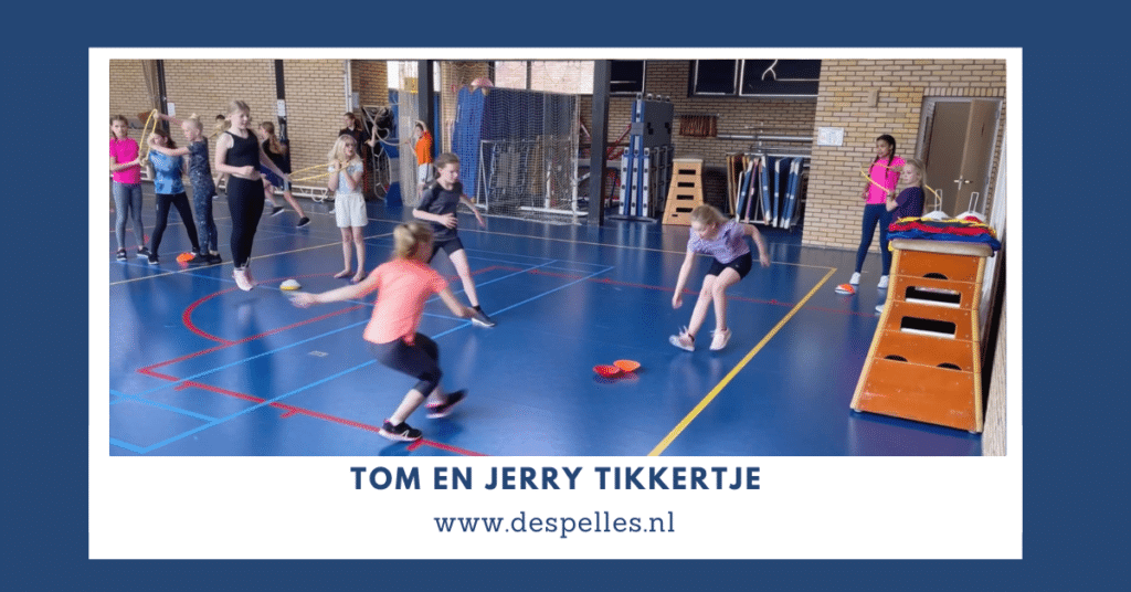 Tom en Jerry Tikkertje in de gymles