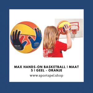 Max Hands-On Basketball | Maat 5 | Geel - Oranje