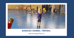 Bandjes-Dobbel-Trefbal in de gymles