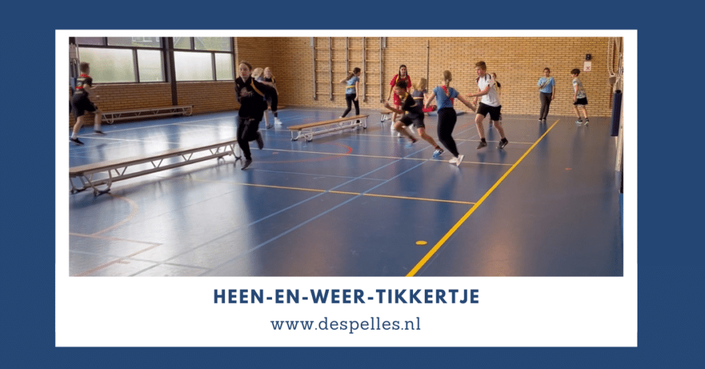 Heen-en-weer-Tikkertje in de gymles