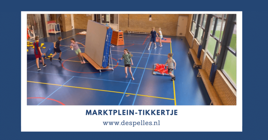 Marktplein-Tikkertje in de gymles