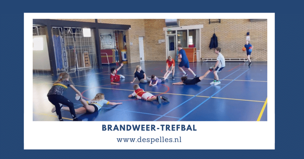 Brandweer-Trefbal in de gymles