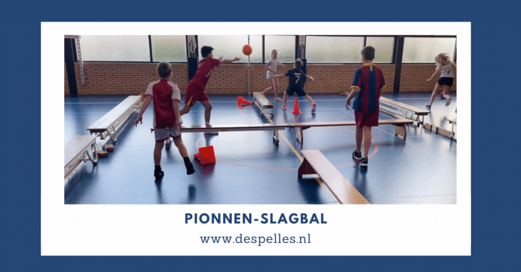 Pionnen-Slagbal in de gymles