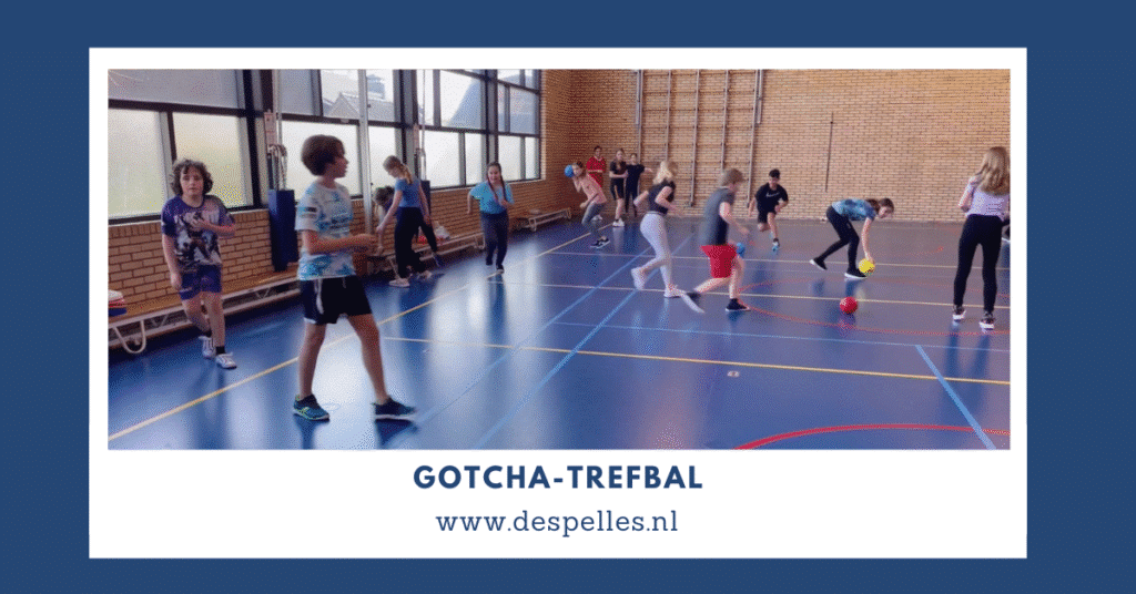 Gotcha-Trefbal in de gymles