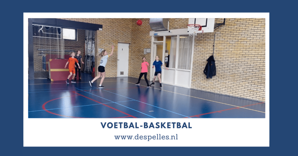 Voetbal-Basketbal in de gymles