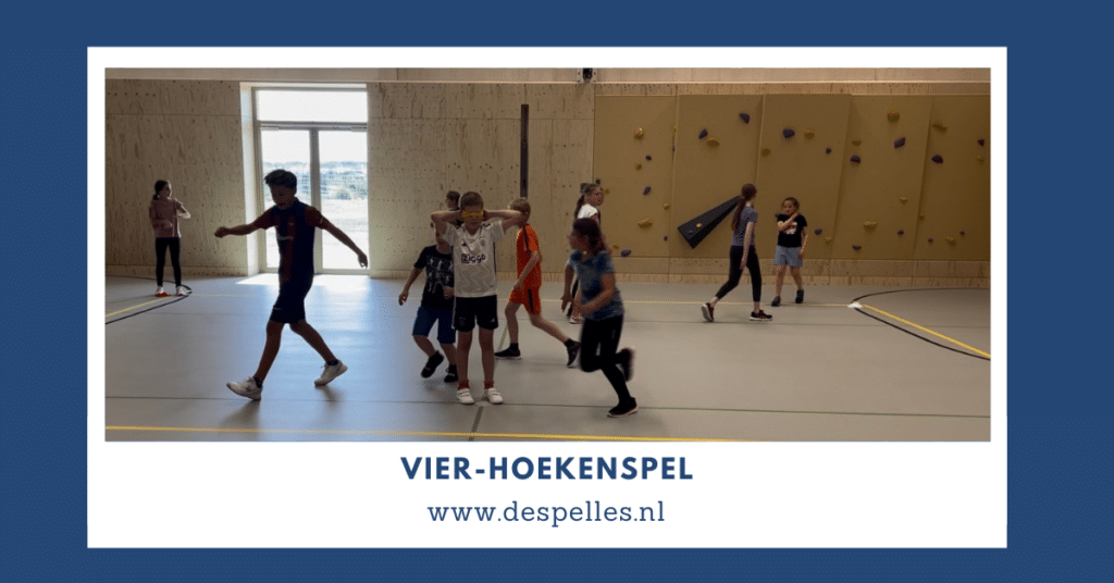 Vier-Hoekenspel in de gymles