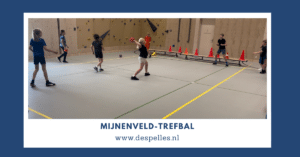 Mijnenveld-Trefbal in de gymles